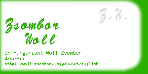 zsombor woll business card